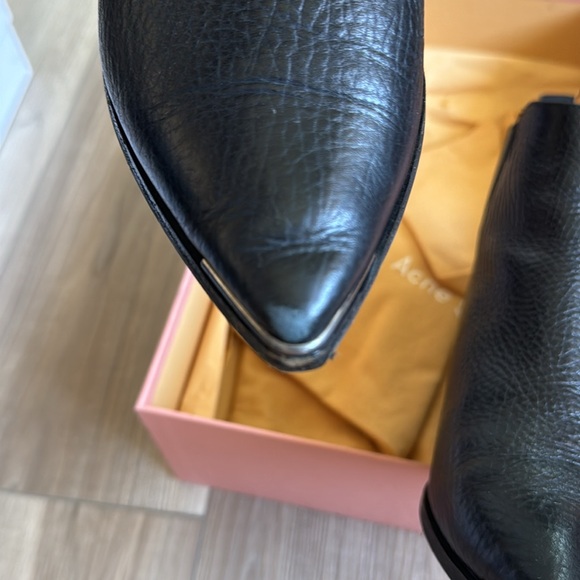 Authentic Acne studios Jensen, grain, leather pointed toe boot - Picture 4 of 12